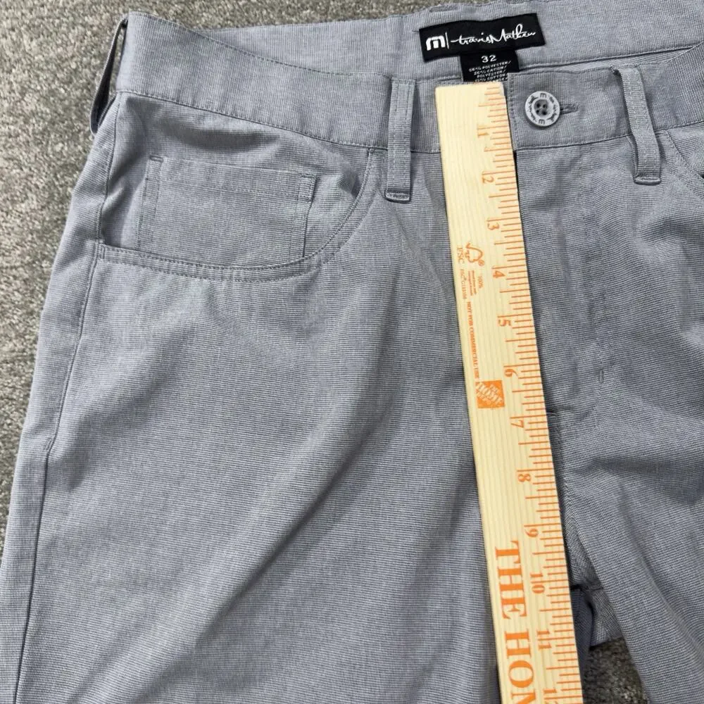 TravisMathew Mens Stretch Performance Golf Pants Five Pocket‎ Light Grey Size 32